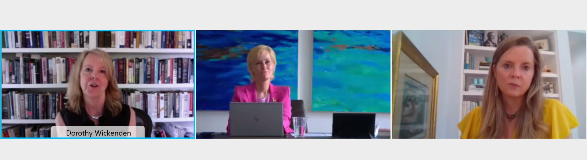 Dorothy Wickenden, Jessica Abrahams and Maureen Donahue Hardwick