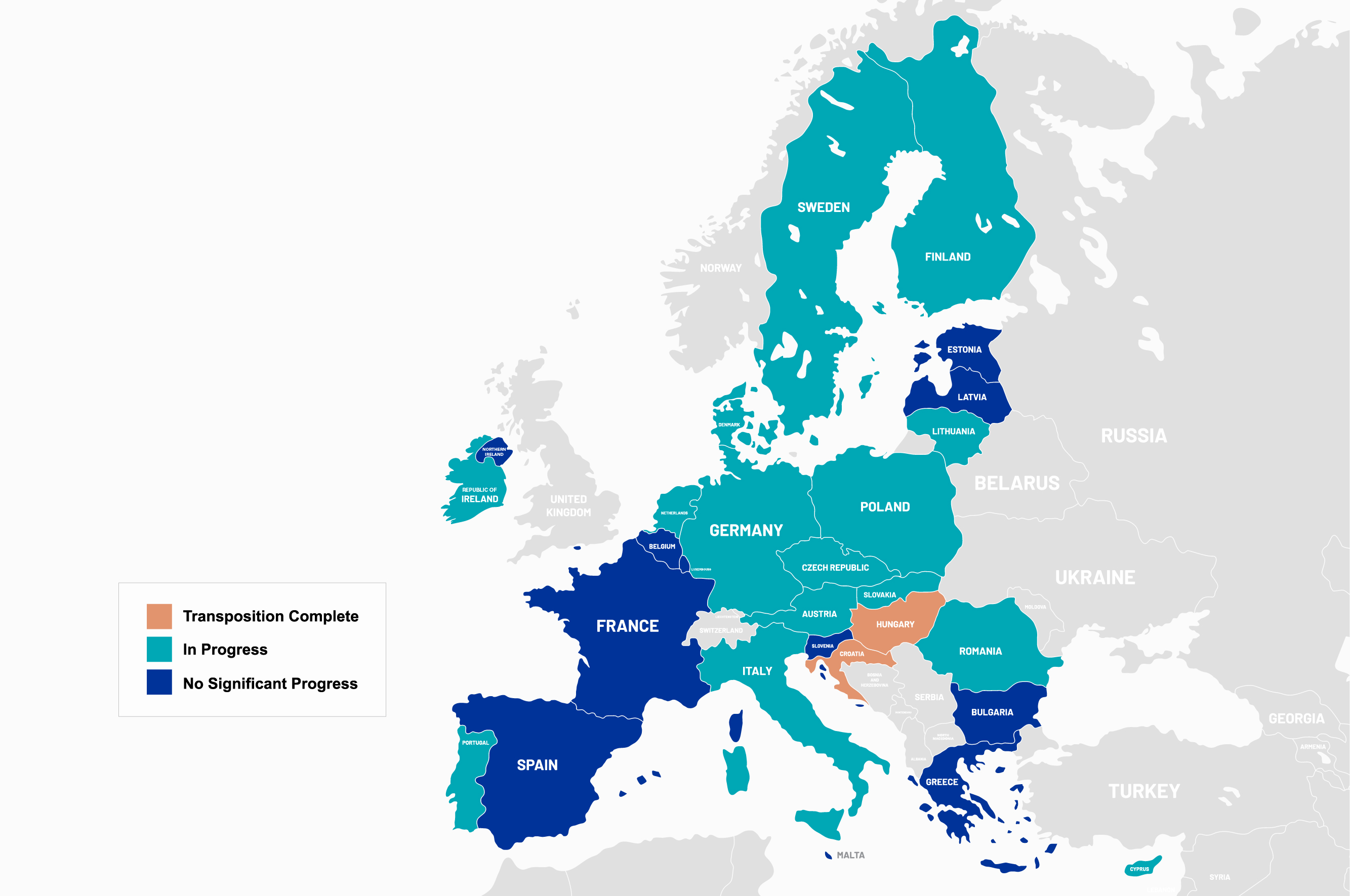 Europe map product liability