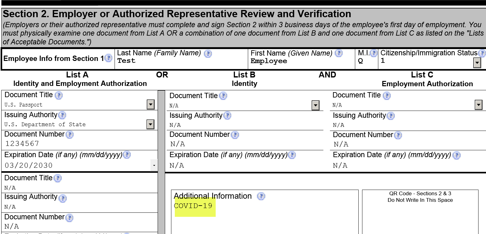 Form I9 Update DHS Flexibility for InPerson I9 Rules